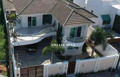 Casa de alto padrão à venda - 4 suítes, 342 m² por r$ 2.850.000 - novo portinho - cabo frio/rj
