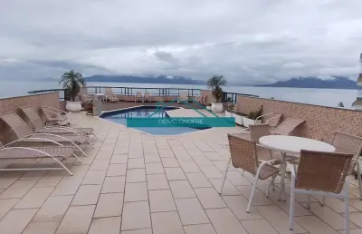 Flat mobiliado disponível para locação definitiva em caraguatatuba frente mar