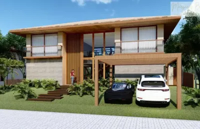 Casa em condomínio para venda em mata de são joão, praia do forte, 5 dormitórios, 5 suítes, 6 banheiros, 4 vagas
