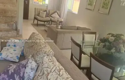 Casa em condomínio para venda em lauro de freitas, buraquinho, 3 dormitórios, 3 suítes, 4 banheiros, 2 vagas