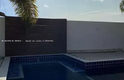 Casa em condomínio para venda em camaçari, alphaville (abrantes), 3 dormitórios, 3 suítes, 4 banheiros, 2 vagas