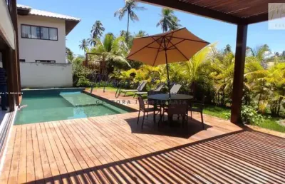 Casa em condomínio para venda em mata de são joão, praia do forte, 4 dormitórios, 4 suítes, 5 banheiros, 2 vagas