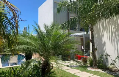 Casa em condomínio para venda em camaçari, busca vida (abrantes), 4 dormitórios, 4 suítes, 5 banheiros, 2 vagas