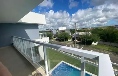 Casa em condomínio para venda em camaçari, alphaville (abrantes), 4 dormitórios, 4 suítes, 5 banheiros, 3 vagas