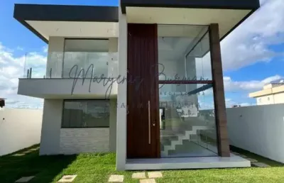 Casa em condomínio para venda em camaçari, jardim limoeiro, 3 dormitórios, 3 suítes, 4 banheiros, 2 vagas