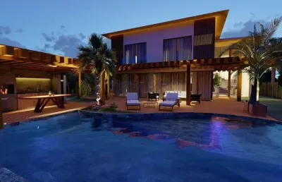 Casa em condomínio para venda em mata de são joão, praia do forte, 5 dormitórios, 5 suítes, 6 banheiros, 2 vagas