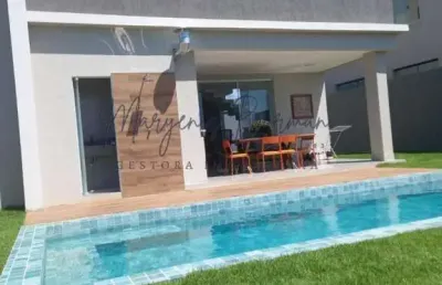 Casa em condomínio para venda em camaçari, alphaville (abrantes), 3 dormitórios, 3 suítes, 3 banheiros, 2 vagas