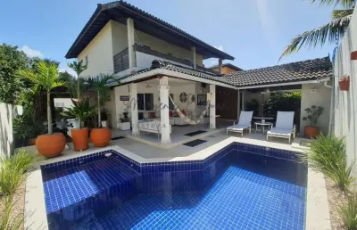 Casa em condomínio para venda em lauro de freitas, buraquinho, 4 dormitórios, 2 suítes, 5 banheiros, 2 vagas