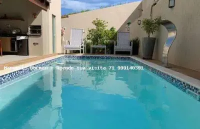 Casa em condomínio para venda em camaçari, alphaville (abrantes), 4 dormitórios, 4 suítes, 5 banheiros, 3 vagas