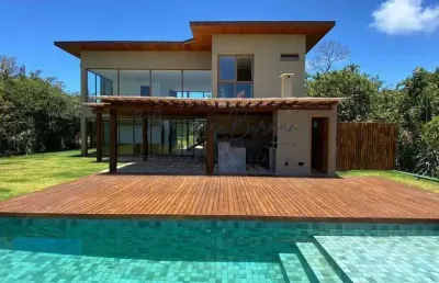 Casa em condomínio para venda em mata de são joão, praia do forte, 4 dormitórios, 4 suítes, 5 banheiros, 2 vagas