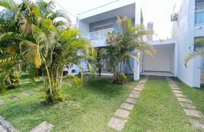 Casa em condomínio para locação em lauro de freitas, buraquinho, 4 dormitórios, 4 suítes, 5 banheiros, 2 vagas