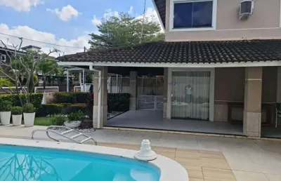 Casa em condomínio para venda em lauro de freitas, buraquinho, 4 dormitórios, 4 suítes, 5 banheiros, 2 vagas