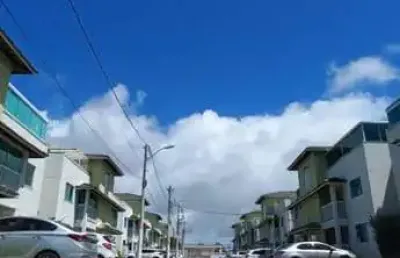 Cobertura para venda em lauro de freitas, buraquinho, 3 dormitórios, 3 suítes, 4 banheiros, 2 vagas