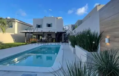 Casa em condomínio para venda em camaçari, alphaville (abrantes), 4 dormitórios, 2 suítes, 4 banheiros, 4 vagas