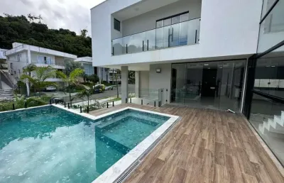 Casa em condomínio para locação em camaçari, alphaville (abrantes), 4 dormitórios, 4 suítes, 5 banheiros, 4 vagas