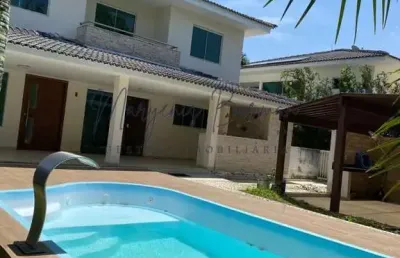 Casa em condomínio para venda em camaçari, alphaville (abrantes), 4 dormitórios, 3 suítes, 5 banheiros, 4 vagas