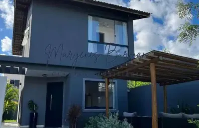Casa em condomínio para venda em camaçari, boa união (abrantes), 2 dormitórios, 2 suítes, 3 banheiros, 3 vagas