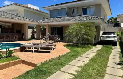 Casa em condomínio para venda em lauro de freitas, buraquinho, 4 dormitórios, 4 suítes, 6 banheiros, 3 vagas