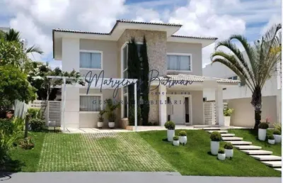 Casa em condomínio para locação em camaçari, vila de abrantes (abrantes), 4 dormitórios, 3 suítes, 5 banheiros, 4 vagas