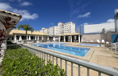 Apartamento para locação em lauro de freitas, buraquinho, 2 dormitórios, 1 banheiro, 1 vaga