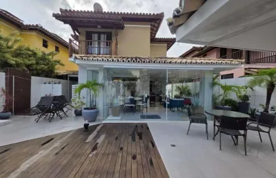 Casa em condomínio para venda em lauro de freitas, vilas do atlântico, 4 dormitórios, 4 suítes, 5 banheiros, 4 vagas