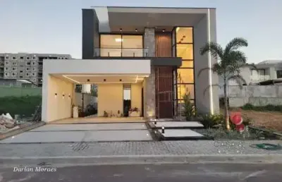 Condominio residencial storil, vendo casa de luxo duplex, 3 suítes em novo aleixo;
