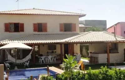 Casa em condomínio fechado com 5 quartos à venda na cond.villa de jacuipe, 16, barra do jacuípe, camaçari por r$ 1.800