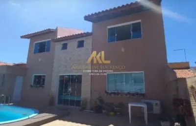 Casa em condomínio fechado com 5 quartos à venda na rodovia ba-099 - estrada do côco km 11,5, 1, abrantes, camaçari por r$ 650.000