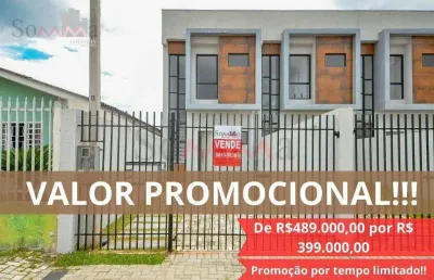 Sobrado com 3 dormitórios à venda, 96 m² por r$ 399.000,00 - sítio cercado - curitiba/pr