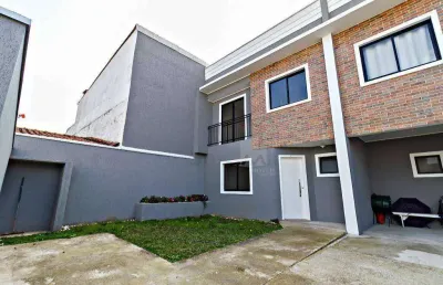 Sobrado em condominio fechado com 3 quatos para alugar, 87m² por r$ 3.000+taxas - xaxim - curitiba/pr