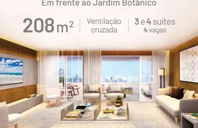Apartamento alto padrão de 132m  a 208m , 3 e 4 suítes e 2 a 4 vagas, ao lado do jardim botanico