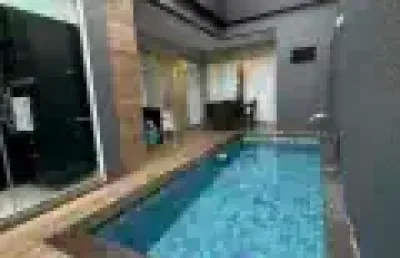 Passaredo, fino acabamento, térrea, 200m2, 3 suítes, piscina, churrasqueira,  4 vagas, financia
