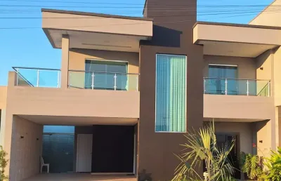 Cond reserva morada, ponta negra, 281m2, 2 pisos, 4 suítes, toda mobiliada com área goumert