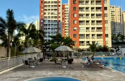 Cond riverside, 65m2, com 2 quartos sendo 1 suíte climatizada, armários na cozinha e nos quartos