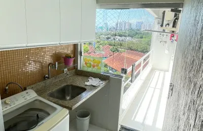Nossa senhora das graças. cond. di cavalvante, alugo apato mobiliado com 130m2, 3 suites andar alto.