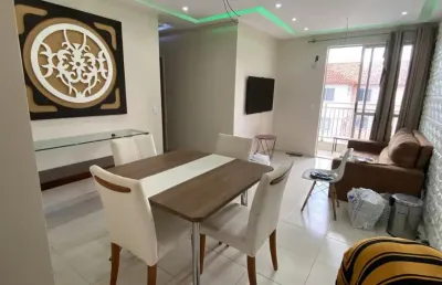 Cond. allegro.  vendo apto mobilaido  com 73m2, 3 quartos sendo 1 suite. sala para 2 ambietnes 1 vga