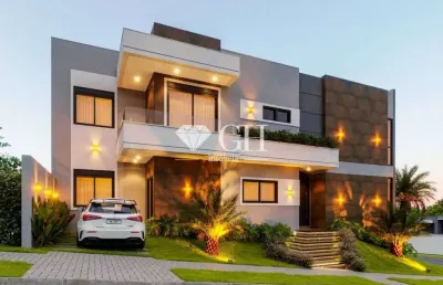 Casa com 4 suítes à venda, 295 m² por r$ 2.290.000 -vale dos vinhedos- colônia dona luiza - ponta grossa/pr