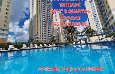 Apartamento com 3 dormitórios à venda, 90 m² por r$ 620.000 - tatuapé - são paulo/são paulo
