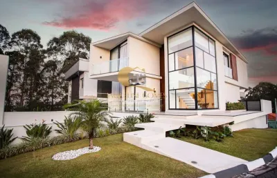 Casa em condomínio para locação em arujá, condomínio real park, 4 dormitórios, 4 suítes, 6 banheiros, 4 vagas
