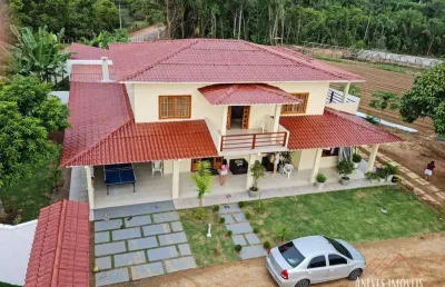 Chácara com 4 suítes à venda, 140000 m² por r$ 3.000.000 - zona rural - iranduba/am