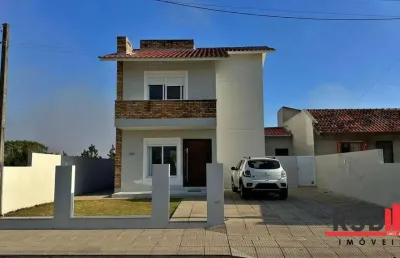 Casa com 3 dormitórios à venda, 136 m² por r$ 850.000 - bellatorres - passo de torres/sc