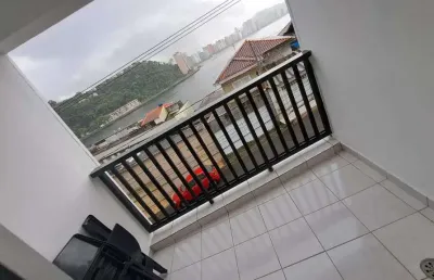 Apartamento com 1 quarto à venda na Avenida Engenheiro Saturnino de Brito, Parque Prainha, São Vicente