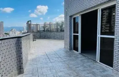 : cobertura duplex 380m² na ponta da praia com vista para o mar e 4 suítes