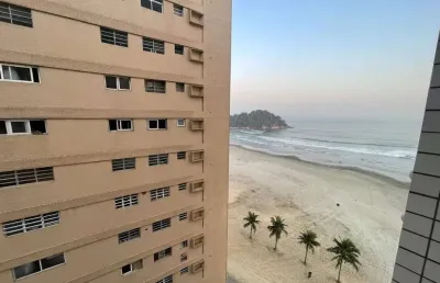Apartamento porteira fechada frente ao mar no josé menino – 3 dormitórios com vista lateral
