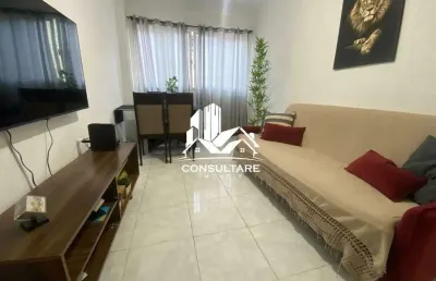 Apartamento de 1 dormitório no marapé, semi mobiliado ref: 5208 rcl