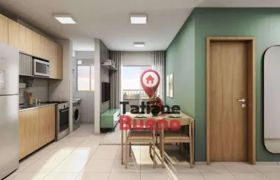 Apartamento com 2 dormitórios à venda, 36 m² por r$ 278.000,00 - jardim morumbi - são josé dos campos/sp
