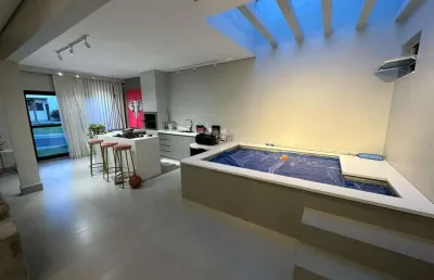 Casa em condomínio para venda em uberlândia, laranjeiras, 3 dormitórios, 3 suítes, 1 banheiro, 2 vagas