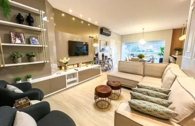 Apartamento 3 quartos com 2 suítes, sacada com churrasqueira a carvão