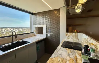Cobertura exclusiva no ponto mais alto da cidade, com vista panorâmica deslumbra