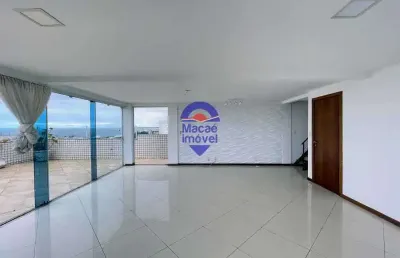Cobertura com 3 quartos para alugar na rua maria francisca borges reid, glória, macaé, 200 m2 por r$ 5.000